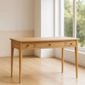 Bureau en bois massif avec trois tiroirs 120x60x75 cm