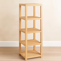 Etagères en bois naturel à 4 niveaux 40x30x105 cm
